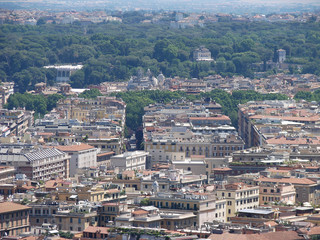 Rome, Italy look from above