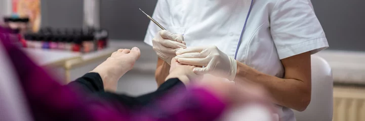Foto op Plexiglas Wide view image of a woman getting pedicure treatment © Gajus