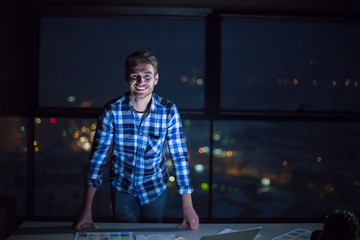 young male engineer on construction site