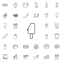 ice cream icon. Fast food icons universal set for web and mobile