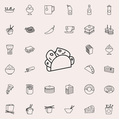 fachitos icon. Fast food icons universal set for web and mobile