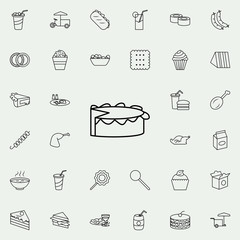 cheese icon. Fast food icons universal set for web and mobile