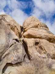 Huge rocks in the Joshua Tree National Park