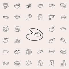 omelette icon. Food icons universal set for web and mobile