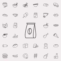 packing of coffee icon. Food icons universal set for web and mobile