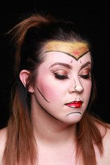 Fototapeta premium Woman Makeup Cosplay 