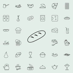 loaves of bread icon. Food icons universal set for web and mobile