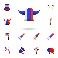 fan Viking cap icon. Russian Fan atributs icons universal set for web and mobile