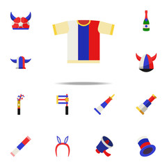 fan T-shirt icon. Russian Fan atributs icons universal set for web and mobile