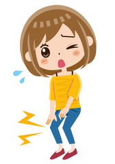 膝の痛み　女性