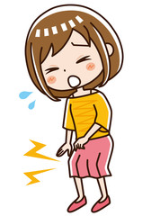 膝の痛み　女性