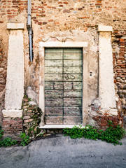 Old wooden door.