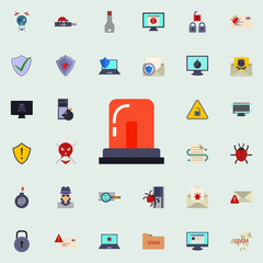 siren icon. Virus Antivirus icons universal set for web and mobile