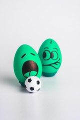 envy is green in football. football draw.