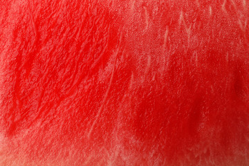 Sliced ripe watermelon as background, closeup