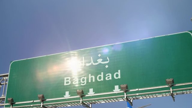 Airplane Landing Baghdad