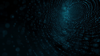 Big data visualization. Data technology background. Abstract background. 3d rendering. Data array visual concept. Equalizer for music