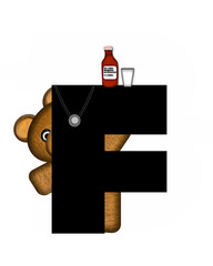 Alphabet Teddy Doctor Visit F