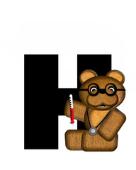 Alphabet Teddy Doctor Visit H