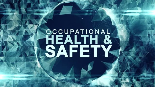 Occupational health and safety safe work place WHS HSE OSH title animation