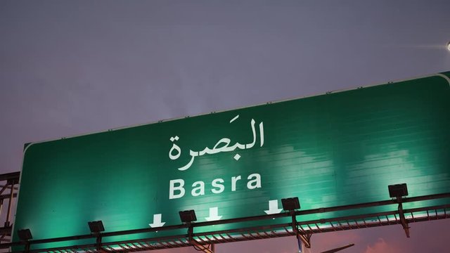 Airplane Landing Basra during a wonderful sunrise