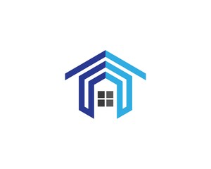 Real estate logo icon illustration