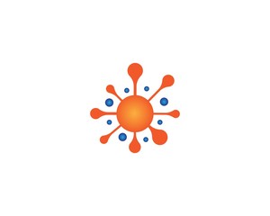 Molecule logo template vector icon