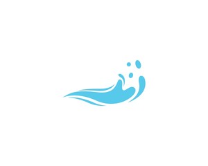 Water wave logo illustration