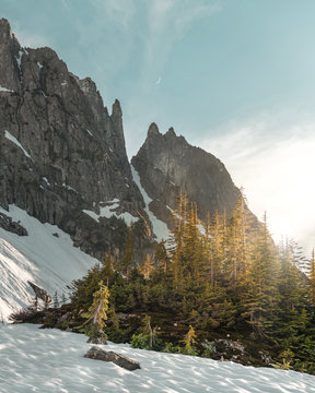 Golden hour off the Mountain Loop Highway.