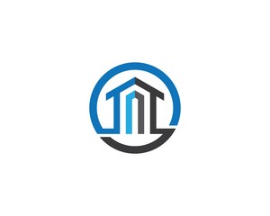 Real estate logo icon illustration