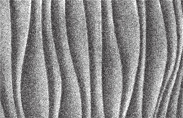 White abstract wave background. 3d waves pattern texture. Geometric black and white wallpaper. Curve wall decor pattern. Vector illustration.