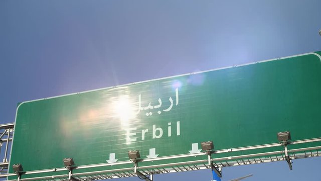 Airplane Landing Erbil