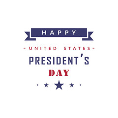 Happy United States President's day 2 colored icon. Simple blue and red element illustration. Happy United States President's day concept symbol design from USA election set