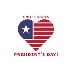 United States President's day 2 colored icon. Simple blue and red element illustration. United States President's day concept symbol design from USA election set