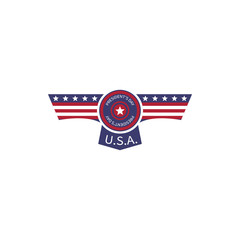 President's day USA 2 colored icon. Simple blue and red element illustration. President's day USA concept symbol design from USA election set