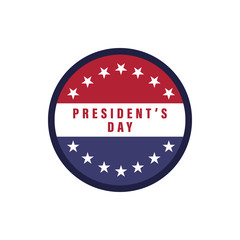 President's day 2 colored icon. Simple blue and red element illustration. President's day concept symbol design from USA election set
