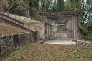 stone archway path
