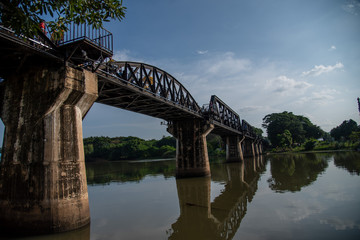Fototapeta na wymiar Bridge on the river Kwai