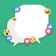 Fototapeta premium Empty Speech bubble for quote chat