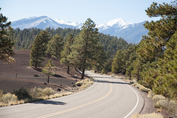 Sunset Crater is a cinder cone located north of Flagstaff in U.S. State of Arizona. The crater is within the Sunset Crater Volcano National Monument.  © nickjene