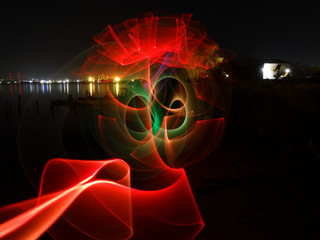Spiral Night Lightpainting Photography