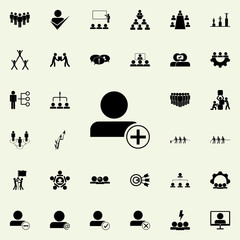 adding frames icon. Teamwork icons universal set for web and mobile