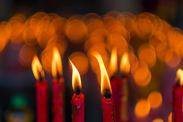Candlelight in the Chinese New Year festival