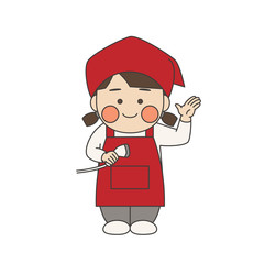 女性キャラクターレジ