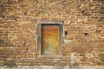 Color grunge of old brick wall and classic brick wall in Architectural houses of the Germany, Europe