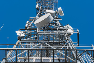 Abstract, Radio Tower, dish, pespective, Tower,