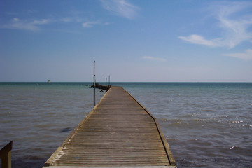 Fototapeta premium pier on the lake
