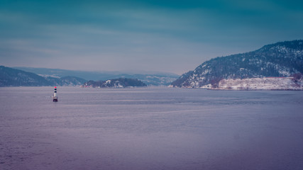 Drøbak krajobraz landscape fiord Norwegia Norway Norge