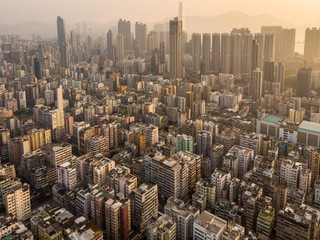 Sham Shui Po residential district in Kowloon, Hong Kong