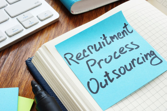 Recruitment process outsourcing RPO written on a piece of paper.